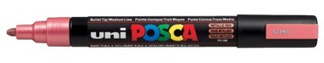 Marker z farbą plakatową Posca PC-5M czerwony met