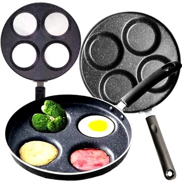 PATELNIA DO NALEŚNIKÓW JAJEK PANCAKES PLACKÓW 24CM POWŁOKA MARMURKOWA 4 GNI