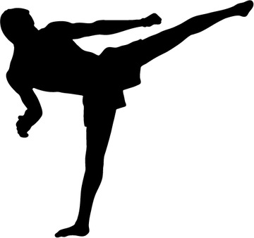 Naklejka na auto samochód KICK-BOXING 11 cm w. 118