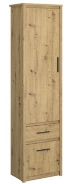 УЗКИЙ КНИЖНЫЙ ШКАФ ПОЛКА для книг 56 СМ дуб