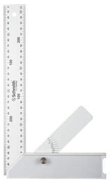 Kątownik aluminiowy z kątomierzem 400 mm