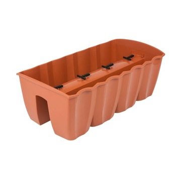 Балконный цветочный горшок для терракотовых перил, 58см