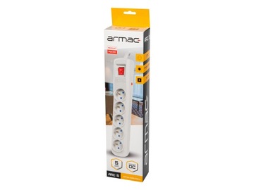 РАЗЪЕМ ПИТАНИЯ УДЛИНИТЕЛЬНЫЙ КАБЕЛЬ 3M ПРЕДОХРАНИТЕЛЬ ДЛЯ ПРОТИВ ПЕРЕНАПРЯЖЕНИЯ 5 РОЗЕТОК ARC5