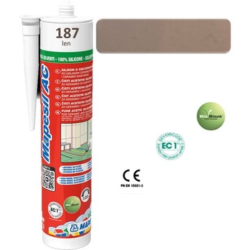 Silikon sanitarny MAPESIL AC 310ml - kolor 187 len