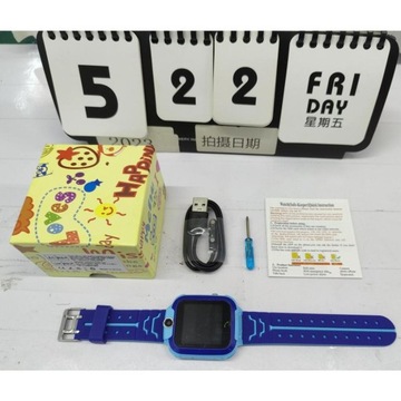 СИНИЕ СМАРТ-ЧАСЫ ДЕТСКИЕ СМАРТ-ЧАСЫ LBS ТЕЛЕФОН SOS IP67 IPS