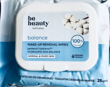 BE BEAUTY CHUSTECZKI DO DEMAKIJAŻU PANTENOL 25 SZT