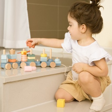 ДЕРЕВЯННЫЙ ПОДНОС МОНТЕССОРИ ЖИВОТНЫЕ ТЯНУТ КЛАССИЧЕСКИЙ МИР