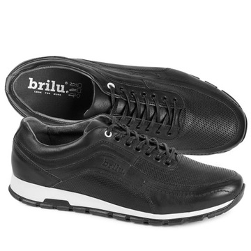 BRILU PÓŁBUTY SPORTOWE SNEAKERSY LICO CZARNE 41