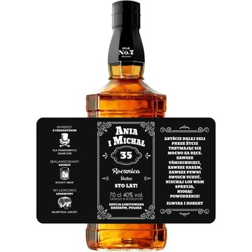 ETYKIETA WHISKY NA ROCZNICA ŚLUBU PREZENT Z2