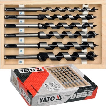 ŚWIDRY WIERTŁA DO DREWNA SDS PLUS Zestaw