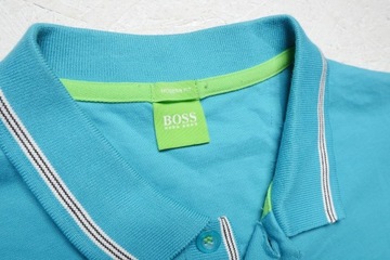 Hugo Boss Green Polo koszulka modern fit męska L