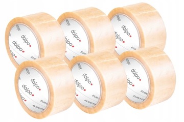 Taśma Pakowa DALPO Transparent Akryl 48/60y - 6 szt.