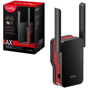 Cudy RE3000 WiFi6 MESH AX3000 OFDMA Усилитель-ретранслятор MU-MIMO с формированием луча