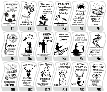 KARAFKA SKRZYNKA 2 SZKLANKI Z GRAWEREM DO WHISKY 2 PODKŁADKI POD SZKLANKĘ