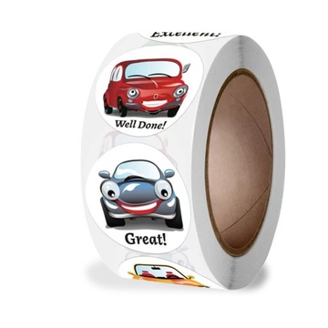 500 ЦВЕТНЫХ МОТИВИРУЮЩИХ НАКЛЕЙКОВ ДЛЯ ДЕТЕЙ, РУЛОН САМОКЛЕЯЩИХСЯ НАГРАЖДЕНИЕ