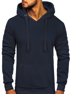 KLASYCZNA BLUZA MĘSKA Z KAPTUREM CIEPŁA