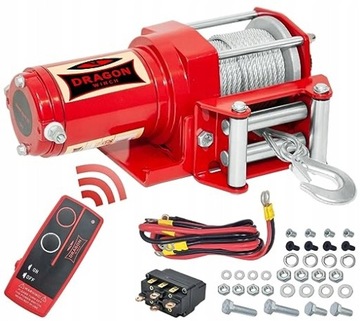 ЭЛЕКТРИЧЕСКАЯ ЛЕБЕДКА ПРЕМИУМ Dragon Winch 2500ST 1133 кг ПИЛОТ 0,9 км 12 В