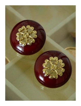 Женские серьги, изысканная работа с эмалью.