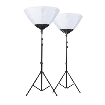 Zestaw PRO 2x Softbox PÓŁKULA okta 60 cm 2 x 85 W