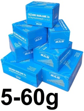 Sada nakládacích závaží pro hliníkové disky Alu Zn Zinek Bas 5-60 g 600 x