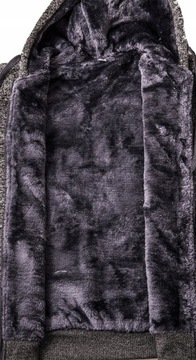 XXL - МУЖСКАЯ УТЕПЛЕННАЯ ТОЛСТОВКА С МЕХОМ 2537 MATT