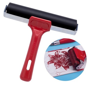 Wałek graficzny do linoleum gumowy roz 15cm Essdee do linorytu farb solidny
