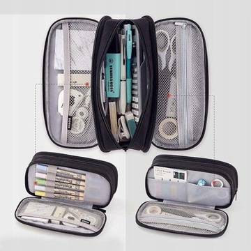 Большой школьный пенал с тремя отделениями, сумка 3-в-1.