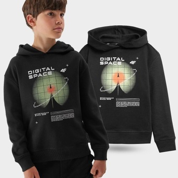 BLUZA CHŁOPIĘCA 4F DRESOWA Z KAPTUREM AW23M632