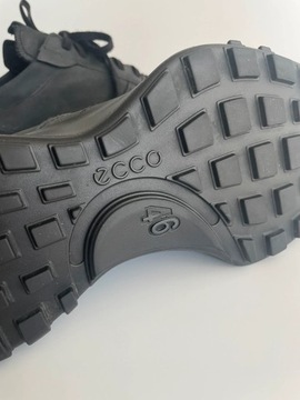 Ecco skórzane czarne buty sneakersy sneaker goretex 46