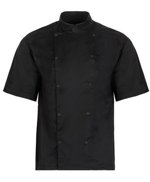 Bluza kucharska - Czarna -Rękaw krótki -Roz L
