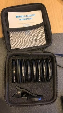 Filtry Apexel 7w1 do telefonu, filtr CPL ND32 STAR