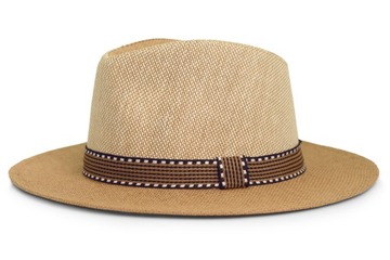 Мужская летняя шапка карамельного цвета PANAMA 62 Pako Jeans