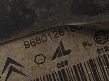 9680128180 SVĚTLO PRAVÁ PŘEDNÍ 1.1 44 2008 CITROEN C2 (JM_)