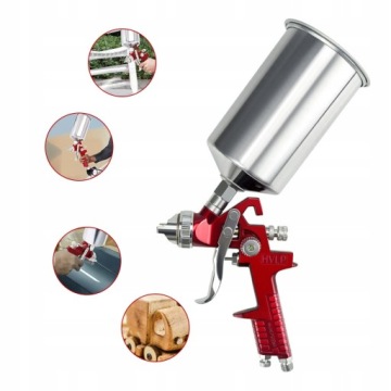 Gravitační Stříkací Pistole 1000 ML 3 Trysky 1.4-2.5 MM Pro Laky