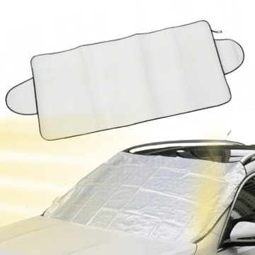БОЛЬШОЙ КОВРИКОВЫЙ СОЛНЦЕЗАЩИТНЫЙ КОЗЫРЕК ДЛЯ БОЛЬШОГО ОКНА АВТОМОБИЛЯ отражает лучи