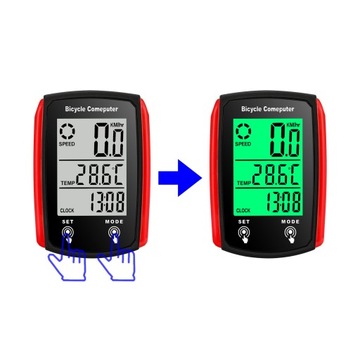 Bezprzewodowy licznik rowerowy PRĘDKOŚCIOMIERZ ODLEGŁOŚĆ LCD PRO