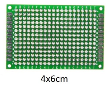 Uniwersalna dwustronna płytka PCB 4x6cm 280 pól FV