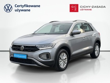 Volkswagen T-Roc I SUV Facelifting 1.5 TSI ACT 150KM 2022 Volkswagen T-Roc 1.5 TSI 150KM Life Kamera AktywnyTempomat LED ASO SalonP