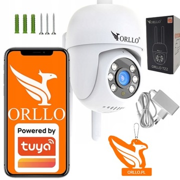 Kamera IP WiFi Zewnętrzna Obrotowa Bezprzewodowa 4Mpx ORLLO TZ2 PRO +GRATIS