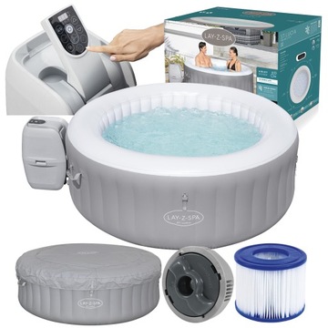 SPA BASEN DMUCHANY Z HYDROMASAŻEM 4-OSOBOWE JACUZZI 6w1 BESTWAY ST. LUCIA