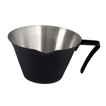 Мерная чашка для эспрессо на 100 мл с ручкой Чашка для эспрессо из нержавеющей стали, черная