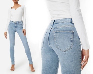 SPODNIE GOODIES DAMSKIE JEANS RURKI WYSZCZUPLAJĄCE