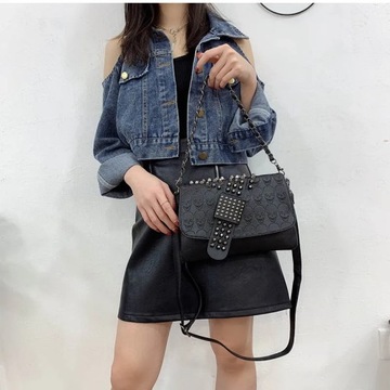 Rivet Messenger Bag Women Shoulder Bag Fashio