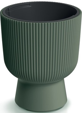 DONICZKA OSŁONKA NA KWIATY MILLY Z WYJMOWANYM WKŁADEM 30CM 298MM ZIELONA