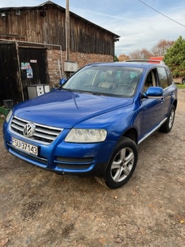 Volkswagen Touareg I 2.5 R5 TDI 174KM 2004 Samochód osobowy Volkswagen Touareg R5 04r