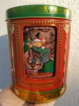 Металлическая Музыкальная Банка 16х12 см Рождество