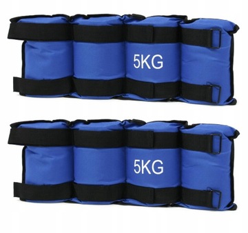 OBCIĄŻNIKI CIĘŻARKI NA KOSTKI NADGARSTKI 5KG 2x2,5