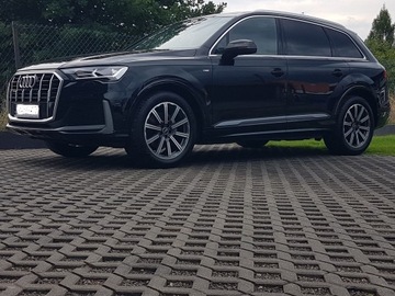 Audi Q7 II SUV Facelifting  3.0 45 TDI 231KM 2022 AUDI Q7 S-LINE QUATTRO 3,0 TDI SZKLANY DACH 4x4 KRAJOWY I-WŁAŚCICIEL CZARNY, zdjęcie 39
