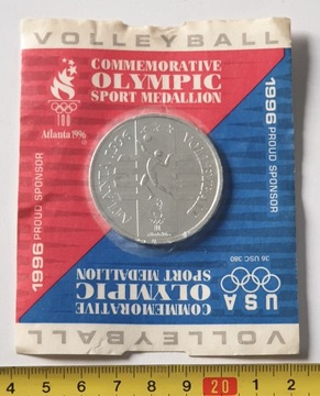 МЕДАЛЬ ВОЛЕЙБОЛ ОЛИМПИЙСКОЙ АТЛАНТЫ 1996 ГОДА