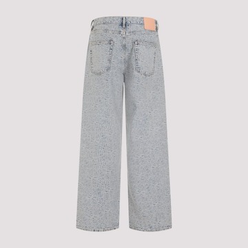 Acne Studios Męska Odzież Jeansy R. 50 Niebieski